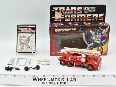 Inferno 100% Complete Boxed 1985 Vintage Hasbro Action Figure G1 Transformers