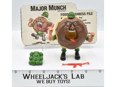 Major Munch W/Card Food Fighters 1988 Mattel Vintage Action Figure