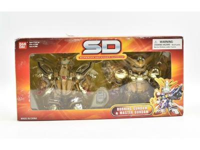 Burning Gundam &amp; Master Gundam MISB NEW 2003 Bandai Action Figure
