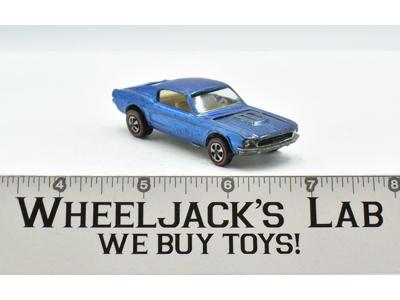 Custom Mustang Blue 1968 Redline Hot Wheels Mattel Vintage RL