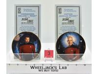 Capt. Picard &amp; Comm. William T. Riker #3 Mini Plates Star Trek 1997 Hamilton