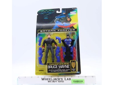 Transforming Bruce Wayne NEW MOSC Batman Forever Kenner 1995 Action Figure
