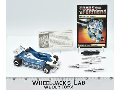 Mirage 100% Complete MAIL AWAY NEAR MINT 1985 Vintage G1 Transformers Vintage