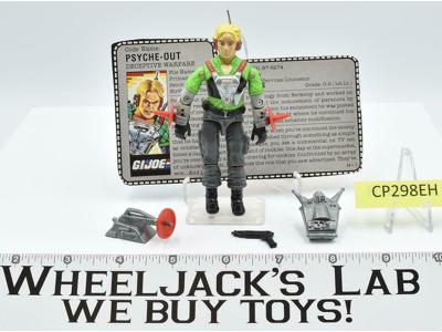 Psyche-Out V1 100% Complete W/ Card 1987 GI Joe Hasbro Vintage Action Figure