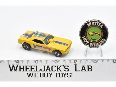 Yellow Snake With Button 1969 Redline Hot Wheels Mattel Vintage RL