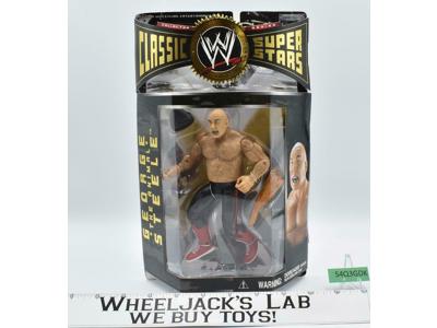 George The Animal Steele Real Hair Classic Super Stars NEW MOSC 2004 WWE Jakks