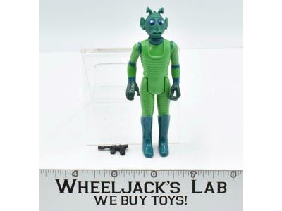 Greedo WONKY EYES 100% Complete Star Wars 1978 Vintage Kenner Figure NO REPRO