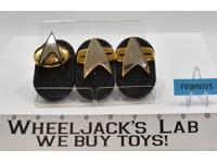 Lot of 3 Star Trek Insignia Logo Talking Sound Badge/Button