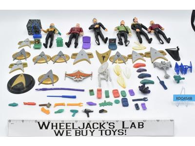 Lot of 6 Action Figures W/Stands &amp; Accessories Star Trek 1994 Playmates