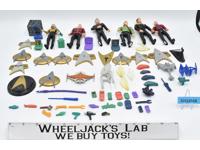 Lot of 6 Action Figures W/Stands &amp; Accessories Star Trek 1994 Playmates