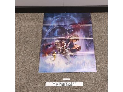 Han Solo & Leia Empire Strikes Back Poster Star Wars 1980 27" X 20" Vintage
