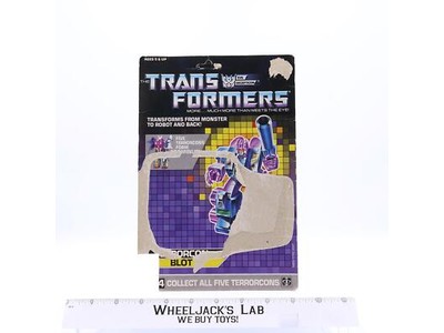 Blot Cardback 1987 Vintage Hasbro G1 Transformers Action Figure
