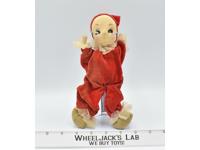 Unknown Vintage Doll With Poseable Appendages Red Suit &amp; Hat 9" Doll
