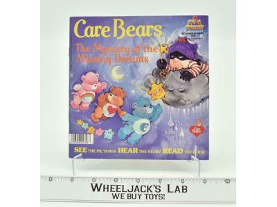 Care Bears Mystery of Missing Dreams Read Along Book &amp; Vinyl 1986 Kid Stuff