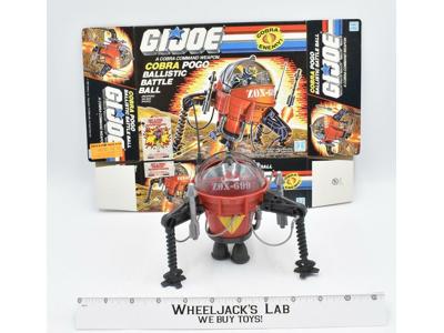 Cobra POGO Ballistic Battle Ball 100% Complete W/Box GI Joe 1987 Vintage Hasbro