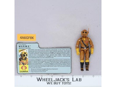W.O.R.M.S. V1 100% Complete G.I. Joe 1987 Hasbro Vintage Action Figure