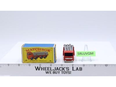 Pipe Truck 10 W Original Box Lesney Matchbox 1960's England