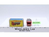 Pipe Truck 10 W Original Box Lesney Matchbox 1960's England