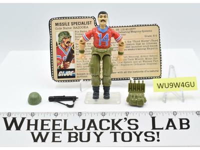 Bazooka V1 100% Complete 1985 GI Joe Hasbro Vintage Action Figure