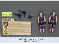 Tomax & Xamot V1 100% Complete G.I. Joe 1985 Hasbro Vintage Action Figure