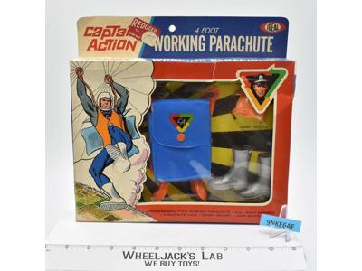 4-Foot Working Parachute Captain Action 1967 Ideal Toy Co. MIB