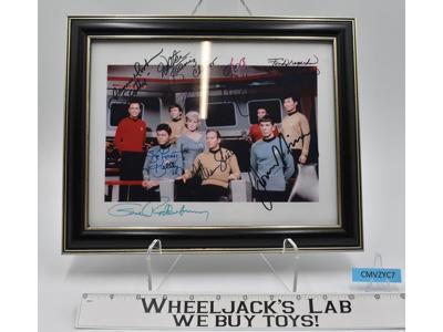 Cast of Star Trek The Original Series AUTOGRAPHED Framed 8 x 10 Picture