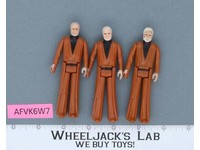 Lot of 3 Jedi Masters Ben Obi-Wan Kenobi Star Wars 1977 Kenner Action Figures
