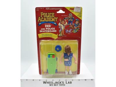 Zed &amp; Police Skateboard MOSC Original Police Academy 1988 Kenner Vintage