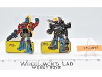 Optimus Prime &amp; Prowl Puffer Name Tag Vintage 1985 G1 Transformers