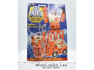 Spoons Enemy Robot Forklift MOSC NEW Gobots 1984 Tonka Action Figure