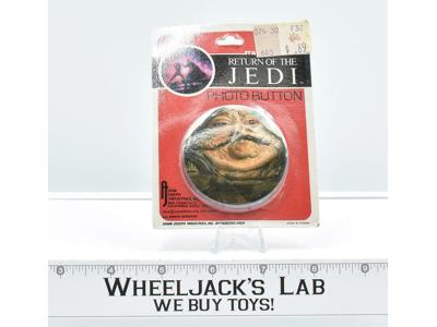 Jabba Vintage Photo Pin-Back Button 1983 Star Wars ROTJ NEW IN PACKAGE