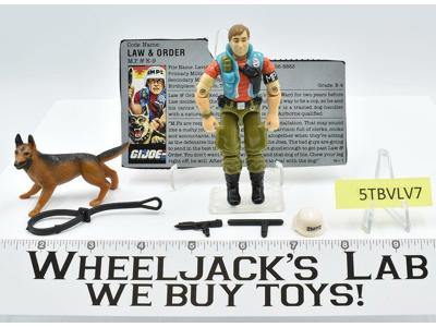 Law &amp; Order V1 100% Complete 1987 GI Joe ARAH Hasbro Vintage Action Figure