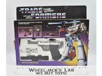 Megatron UNUSED STICKERS NICE FIGURE &amp; BOX 100% Complete 1984 G1 Transformers