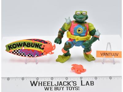 Sewer Surfer Mike TMNT Teenage Mutant Ninja Turtle Vintage 1990 Playmates Figure