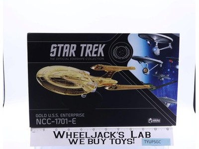 Gold U.S.S. Enterprise NCC-1701-E Star Trek 2022 Eaglemoss Vehicle NEW SEALED