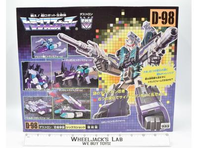 Six Shot D-98 100% Complete Reissue Transformers 2002 Takara G1 Figure MIB