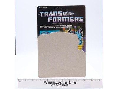 Nautilator Cardback 1987 Vintage Hasbro G1 Transformers Action Figure