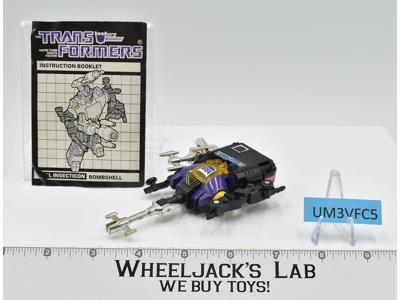 Bombshell 100% Complete 1985 G1 Transformers Rhinoceros Beetle Action Figure