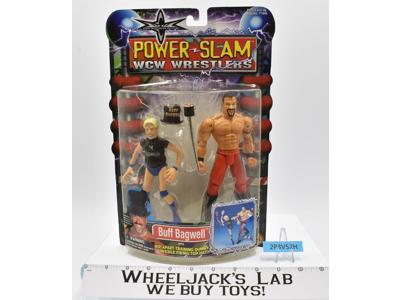 Buff Bagwell Power Slam WCW Wrestlers Toybiz 2000 NEW MOSC Wrestling Figure