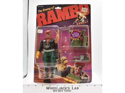Gripper The Enemy of Rambo NEW MOSC Rambo 1986 Coleco Vintage Action Figure
