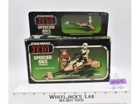 Speeder Bike 100% Complete W/Box Star Wars ROTJ Kenner 1983 Figure Vehicle