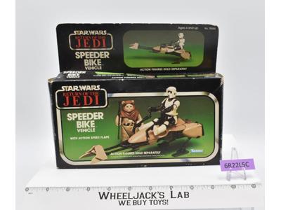 Speeder Bike 100% Complete W/Box Star Wars ROTJ Kenner 1983 Figure Vehicle