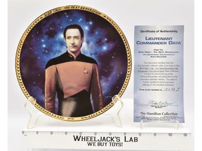 The Final Frontier Lt. Commander Data Plate Star Trek 1995 Hamilton Collection