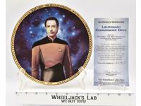 The Final Frontier Lt. Commander Data Plate Star Trek 1995 Hamilton Collection