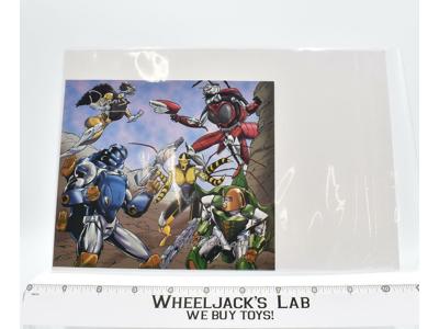 Botcon Original Box Artwork Card Autographed A. Wildman 1997 Transformers Hasbro