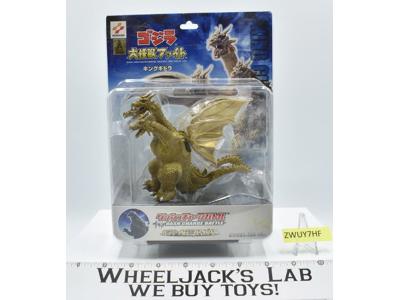 Gold King Ghidorah #1 Dash Charge Battle 2002 Konami Action Figure NEW MIB