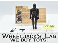 Snake Eyes V1 STRAIGHT ARM 100% Complete 1982 GI Joe ARAH Hasbro Vintage