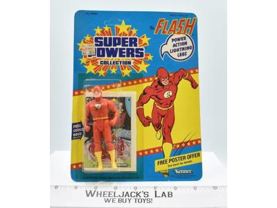The Flash Scarlett Speedster Super Powers 1985 Kenner Vintage Figure NEW MOSC