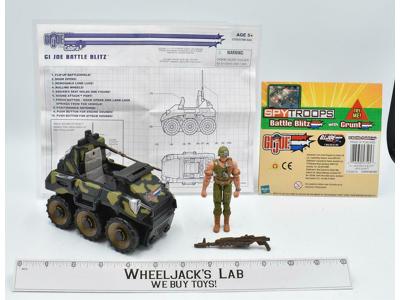 Battle Blitz &amp; Grunt 100% Complete WORKS G.I. Joe B Hasbro 2003 Vehicle
