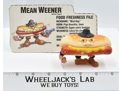 Mean Weener W/Card Food Fighters 1988 Mattel Vintage Action Figure